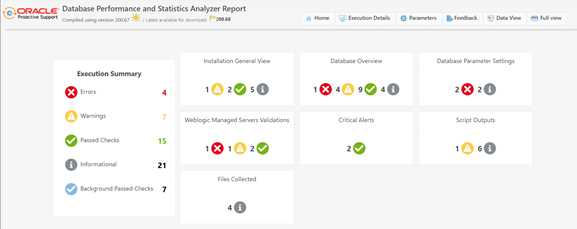 Using Analyzer for EBS Performance and Statistics Dashboard