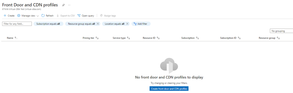 Deploying Azure Front Door with a Web Application Firewall using Custom Rules Profiles