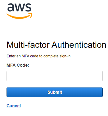 AWS Account Setup First Steps MFA Code