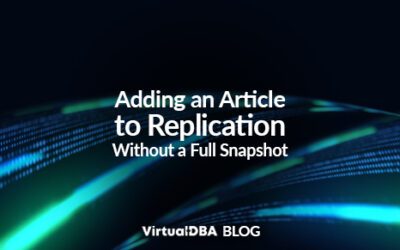 Adding an Article to Replication Without a Full Snapshot