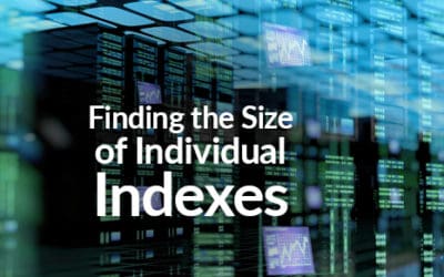Finding the Size of Individual Indexes