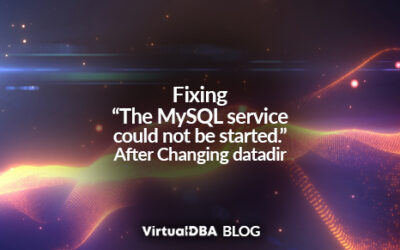 Fixing “The MySQL service could not be started.” After Changing datadir Error