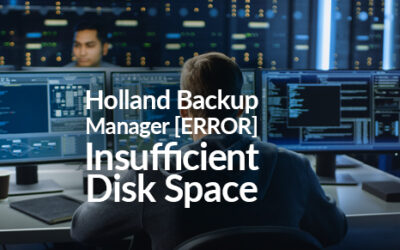 Holland Backup Manager [ERROR] Insufficient Disk Space