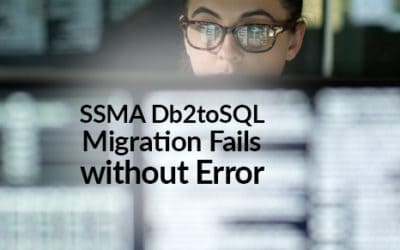 SSMA Db2toSQL Migration Fails without Error
