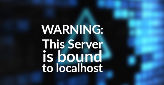 WARNING- This Server is bound to localhost