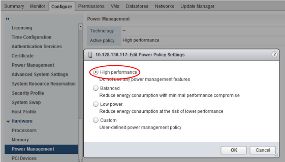 Best Practices for Deploying SQL Server Using vSphere 2022 Edit Power Policy Settings