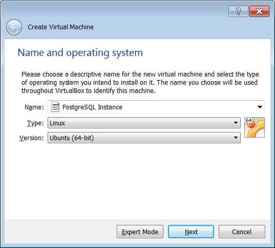 name and operating system