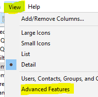 view advanced features
