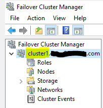 windows cluster failover manager